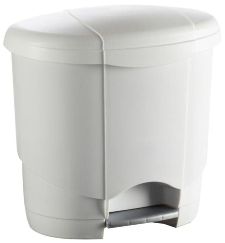 Poubelle à pédale 18L blanche avec seau intérieur LOLLY -unité