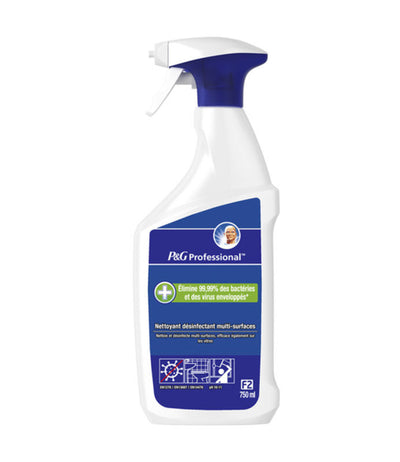 Nettoyant désinfectant multi-surfaces F2 P&G PROFESSIONAL-Spray 750ml