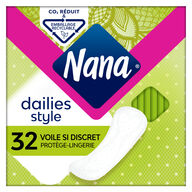 Serviette hygiènique féminine x32 protège lingerie voile NANA -Ct 32