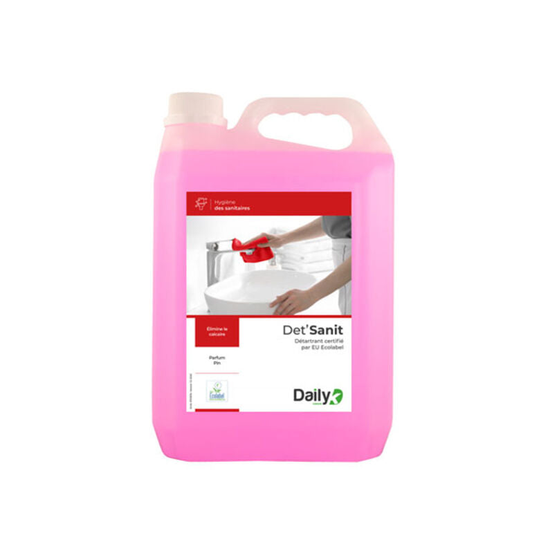 Détartrant sanitaires Ecolabel DET'SANIT DailyK Green - Bidon 5L