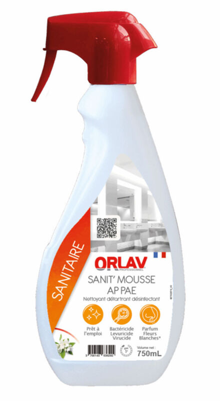 Détartrant désinfectant ORLAV SANIT'MOUSSE - 750 ML