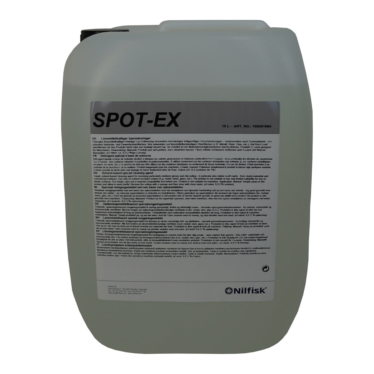 Détergent NILFISK SPOT-EX SV1 10 L — vue 1