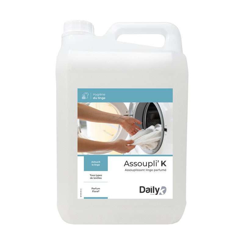 Assouplissant linge parfumé ASSOUPLI'K DAILYK START - Bidon 5L