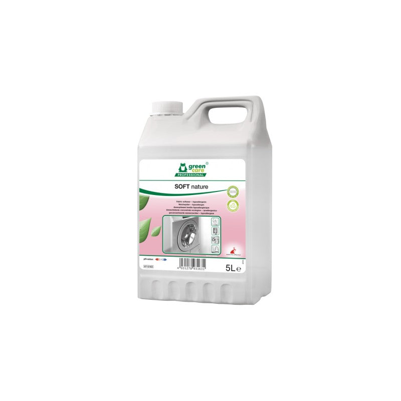 Assouplissant textile SOFT NATURE GREENCARE - Bidon 5L