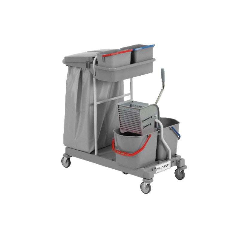 Chariot de ménage et lavage ARIANE GREY 2115 avec Presse à Plat