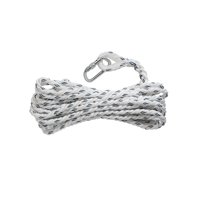 Corde Ø14mm pour antichute coulissant + Mousqueton AM002 10m