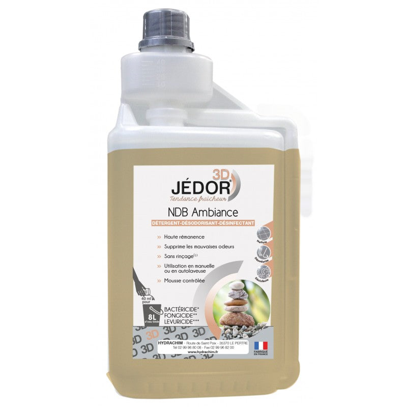 JEDOR 3D bidon 1L nettoyage desinfection milieu medical collectivite