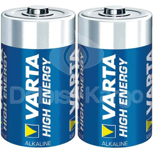 Pile alcaline LR20 format D Varta Long-life Power paquet de 2