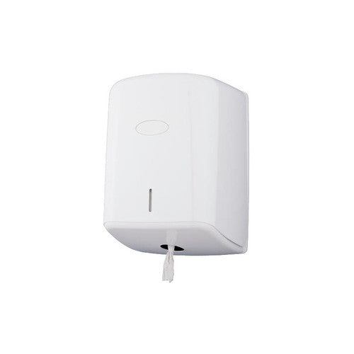 Distributeur dévidage central ABS blanc Ø205mm ref 133239 face avant