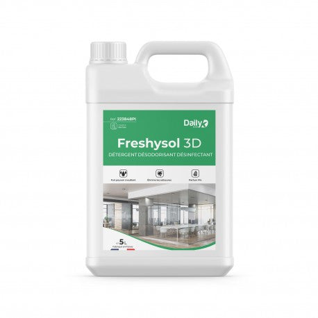 FRESHYSOL 3D Détergent désodorisant désinfectant DAILYK START - Bidon 5L