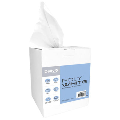 Bobine non tissée blanche 30x38cm 300 ft POLYWHITE Dailyk Start-Ct 1