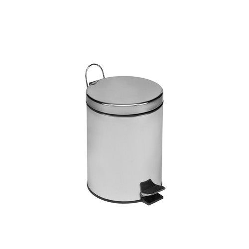 Poubelle inox a pedale 5L TAMPEL vue generale