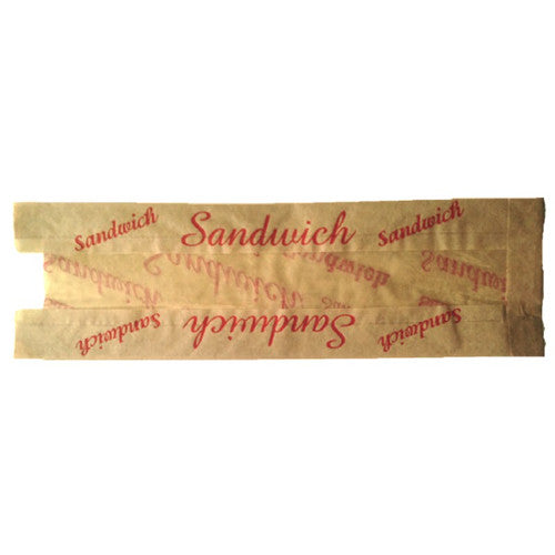 Sachet sandwich en papier kraft 100% pure cellulose - Ct de 1000