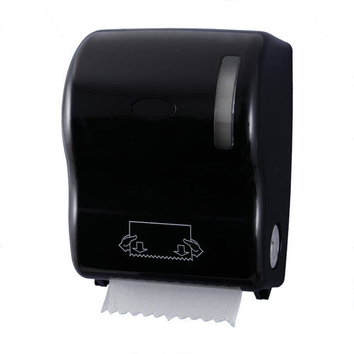 Distributeur essuie-mains rouleaux ABS noir Hemera ref 130195