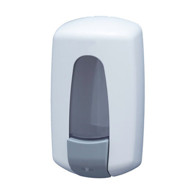 Distributeur de savon vrac AITANA 900ml ABS blanc vue face