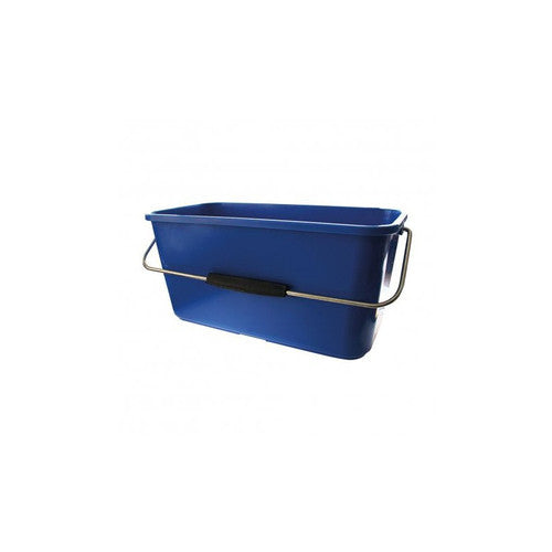 Seau 14L bleu rectangulaire