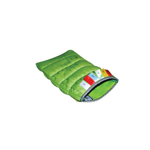 Gant microfibre vert à vitre DELTA 26x14 cm 200g/m² sachet de 2