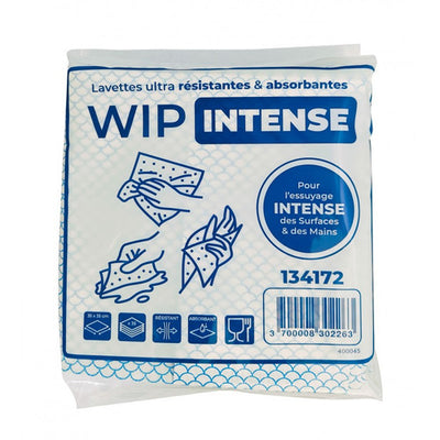Lavettes bleu non tissé 120gr 35x35cm - Sachet de 35