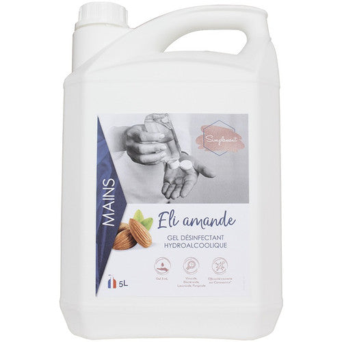 Gel hydroalcoolique ELI amande Simplement bidon 5L