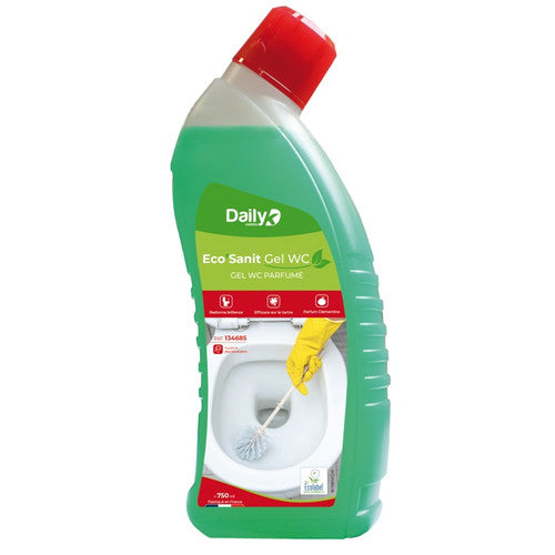 Gel WC nettoyant parfumé écolabel ECO'SANIT DAILYK GREEN- 750ml
