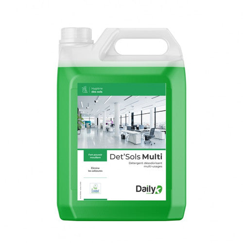 Détergent Ecolabel DET'SOLS MULTI DAILYK GREEN bidon 5L