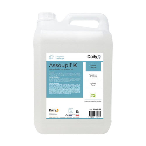 Assouplissant linge parfumé ASSOUPLI'K DAILYK START - Bidon 5L