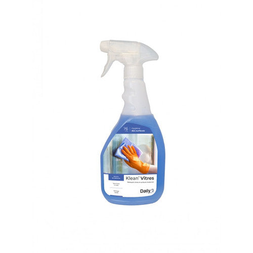 DAILYK KLEAN'VITRES nettoyant vitres spray 750ml bleu sans parfum