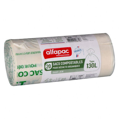SP 130L biodégradable ATOUT bio 800x1150mm 45µ - Ct. de 100 sacs
