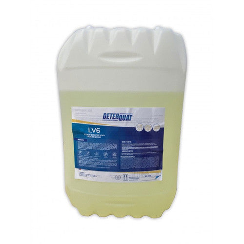 DETERQUAT LV6 détergent désinfectant alcalin chloré bidon 20L réf. 0720
