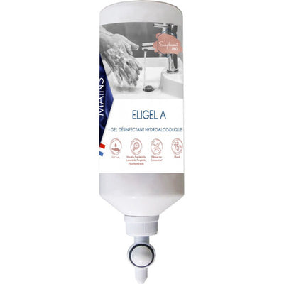 Gel hydroalcoolique ORLAV Eligel A flacon airless 1L