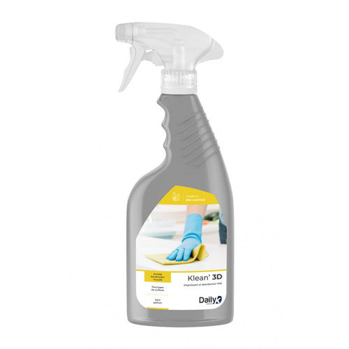 DAILYK Klean'3D PAE dégraissant désinfectant spray 750ml ref 233220