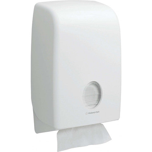 Distributeur essuie-mains pliés interfoliés Aquarius blanc Kimberly-Clark 6945