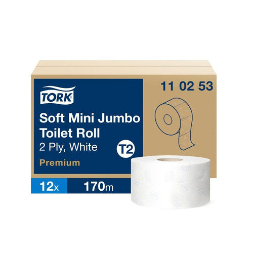 Tork PH Mini Jumbo doux 2pls 170m -T2 110253 - Colis 12 rlx