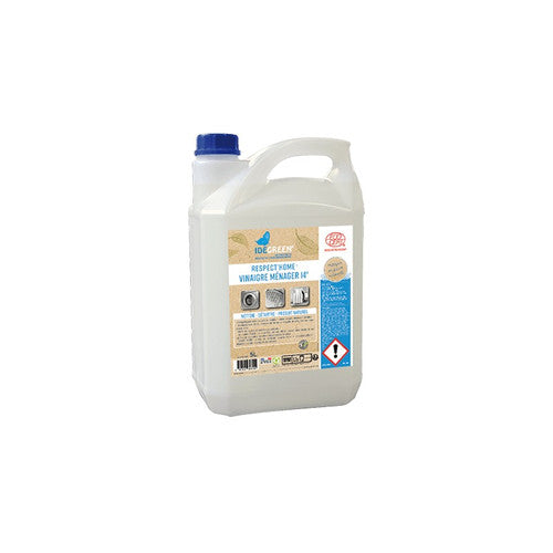 Respect’Home® Vinaigre ménager Concentré 14° ECOCERT -2207 - Bidon 5L