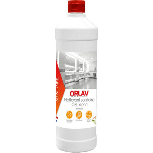 Gel nettoyant détartrant désinfectant sanitaires 4EN1 ORLAV-1l doseur
