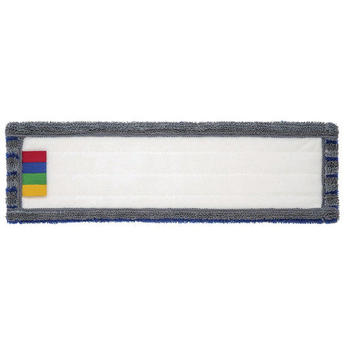 Frange microfibre ULTRA velcro 40 cm tri-matière gris bleu