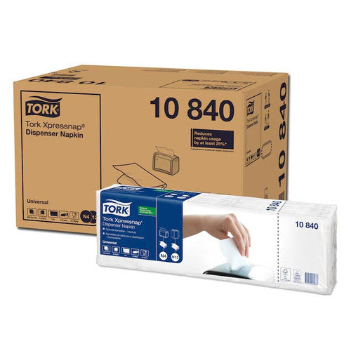TORK Xpressnap® Serviettes enchevêtrées Blanches N4 - Colis 9000Fts