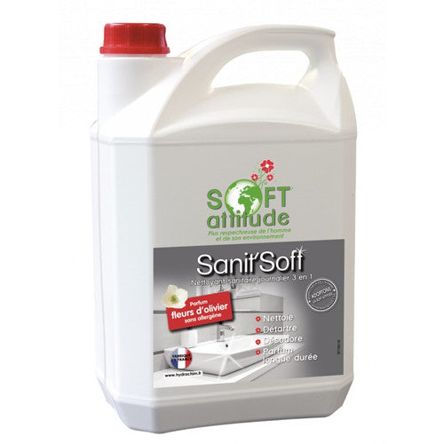 SOFT ATTITUDE SANIT'SOFT nettoyant sanitaire 3 en 1 bidon 5L ref 1843