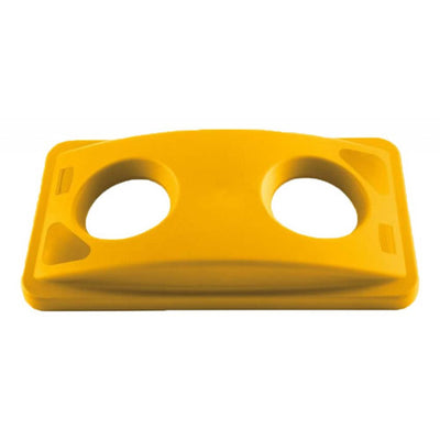 Rubbermaid FG269288YEL couvercle jaune Slim Jim recyclage bouteilles