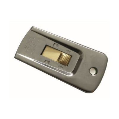 Grattoir de poche safety lame 4cm acier inoxydable gris