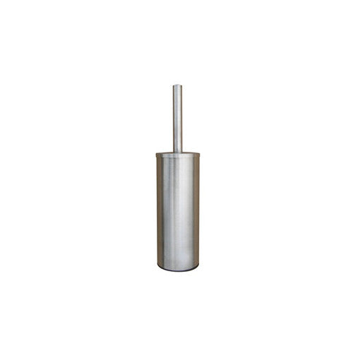 Combiné WC porte-balayette et brosse noire - Inox brossé
