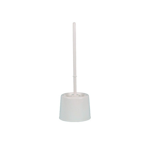 Combiné WC porte-balayette et brosse ECOLINE - Blanc