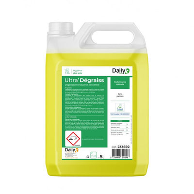 Dégraissant industriel DAILYK Ultra'Dégraiss GREEN Ecolabel bidon 5L