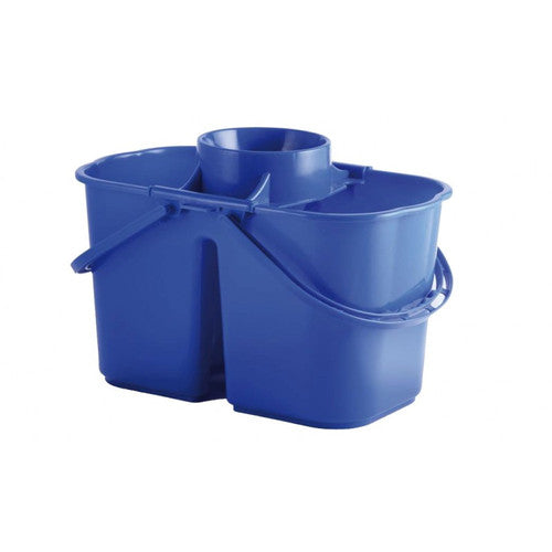 Seau bibac 2x7L avec essoreur Premium bleu Hemera