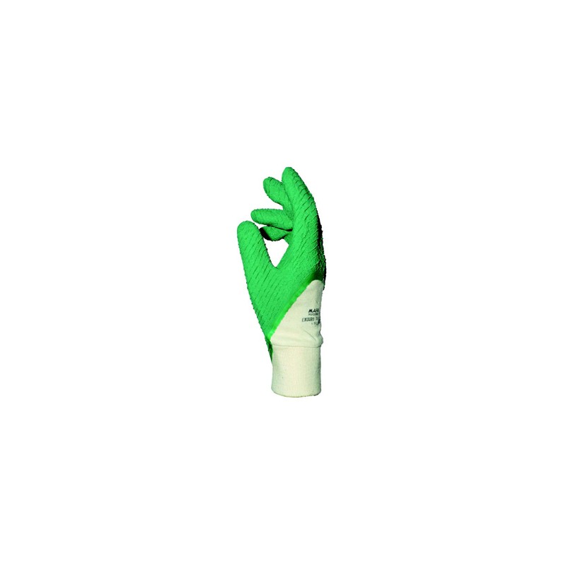 Gant latex rugueux vert MAPA HARPON 330 (8 à 9) - 1 paire