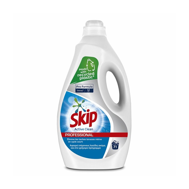 Lessive liquide tous textiles SKIP ACTIVE CLEAN - Bidon 5L