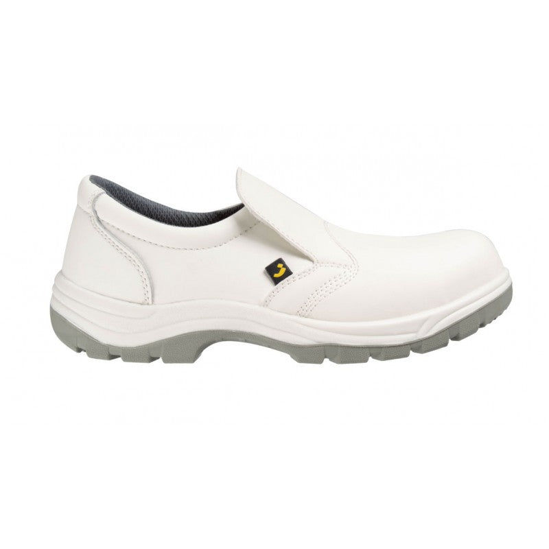 Mocassin securite Safety Jogger X0500 cuir blanc agroalimentaire