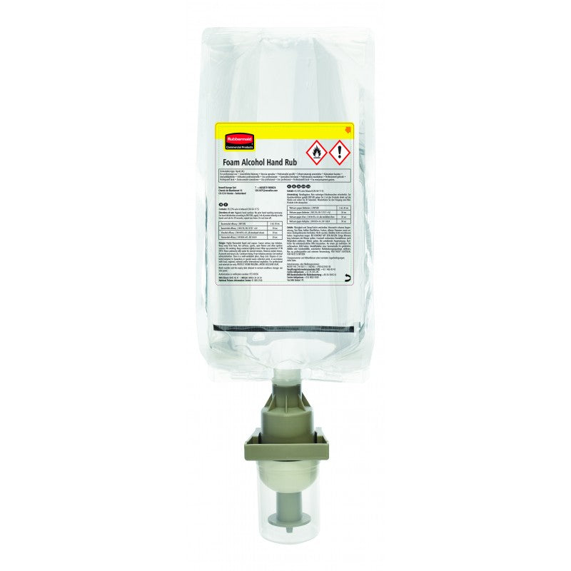 Mousse désinfectante alcool 75% RUBBERMAID 1000ml 2146692 - Ct 3 rech