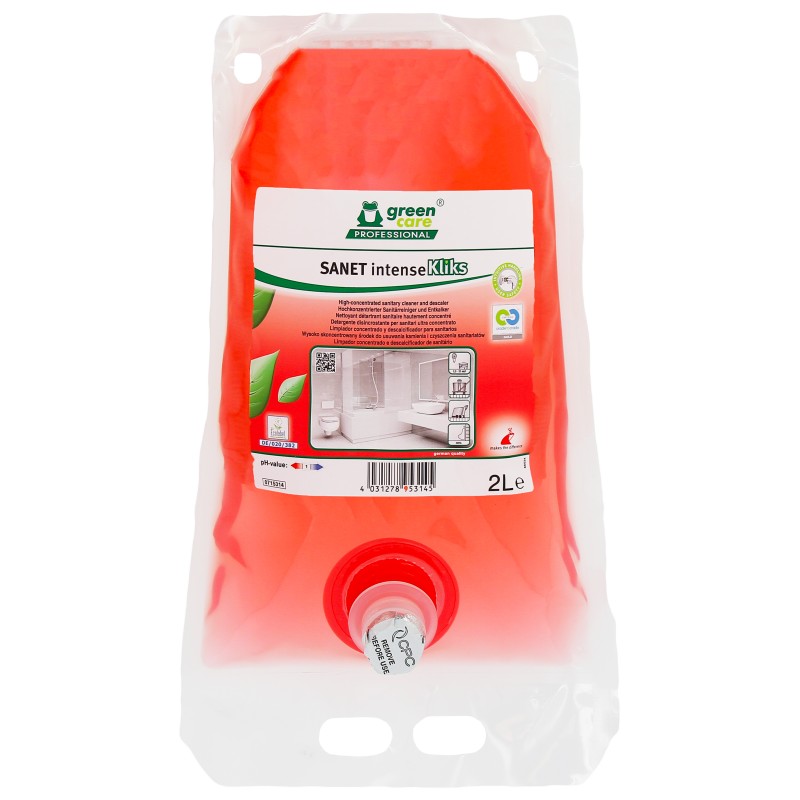 Nettoyant sanitaires hautement concentré intense SANET KLIKS Ct.2X2L
