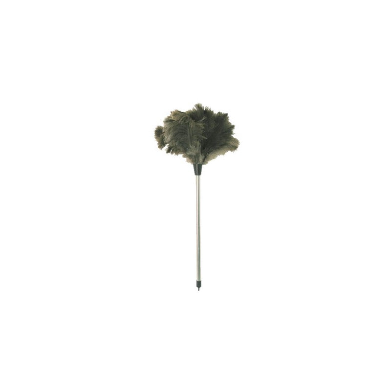 Plumeau en véritable plumes d'autruche avec manche bois